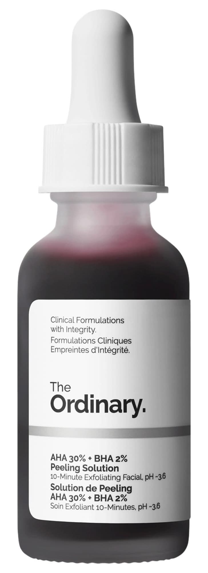 The Ordinary AHA 30% + BHA 2% High-Strength Peeling Solution for Brightening 1 oz/ 30 mL