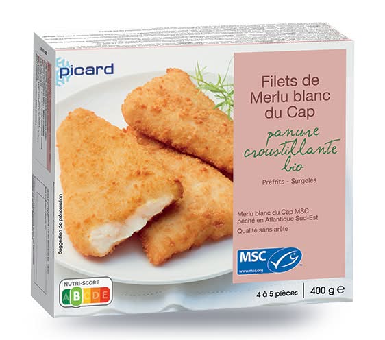 Filets de merlu blanc du Cap MSC, panure bio