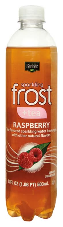 Benner Sparkling Water Frost, Tea-Raspberry (17 fl oz)