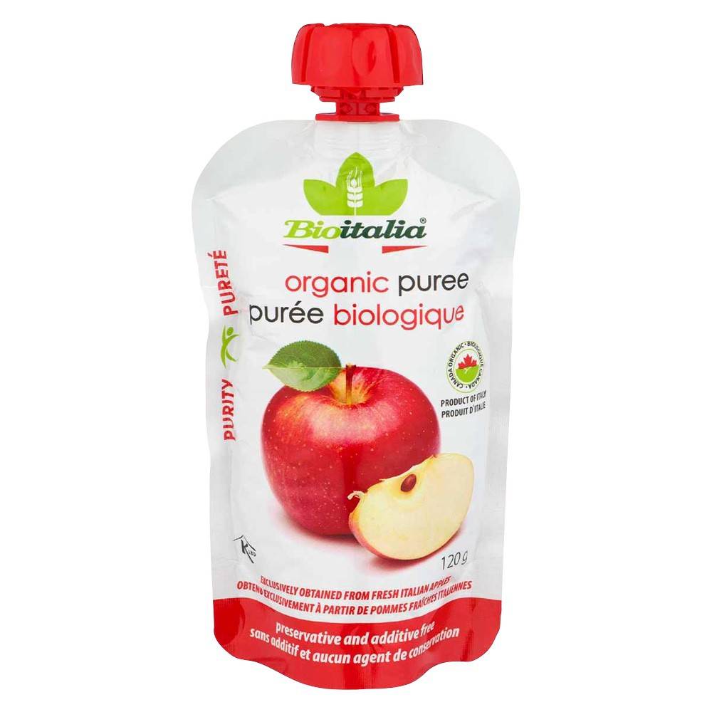 Bioitalia  purée de pomme (120 g) - organic apple puree (120 g)