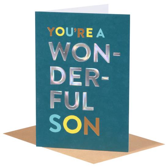 American Greetings You're a Wonderful Son Greeting Card