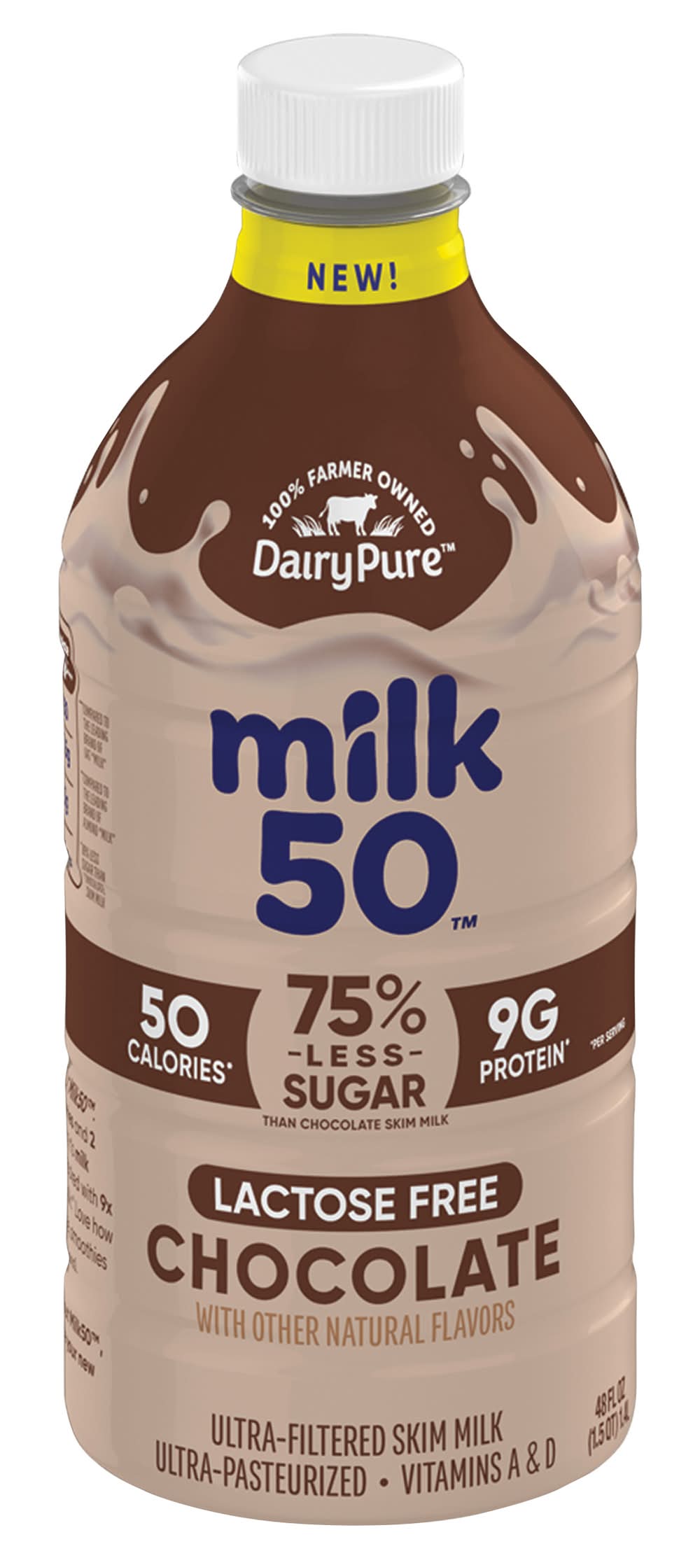 DairyPure Milk50 Lactose Free Skim Milk, Chocolate (48 fl oz)