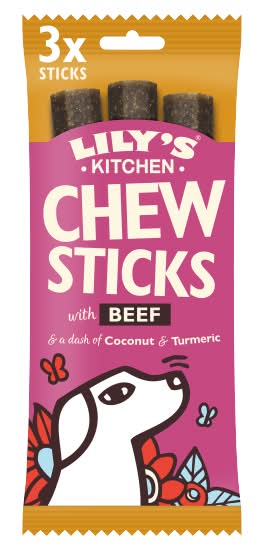 Lily's Kitchen Chew Sticks With Beef Dog Treat (3 pack)