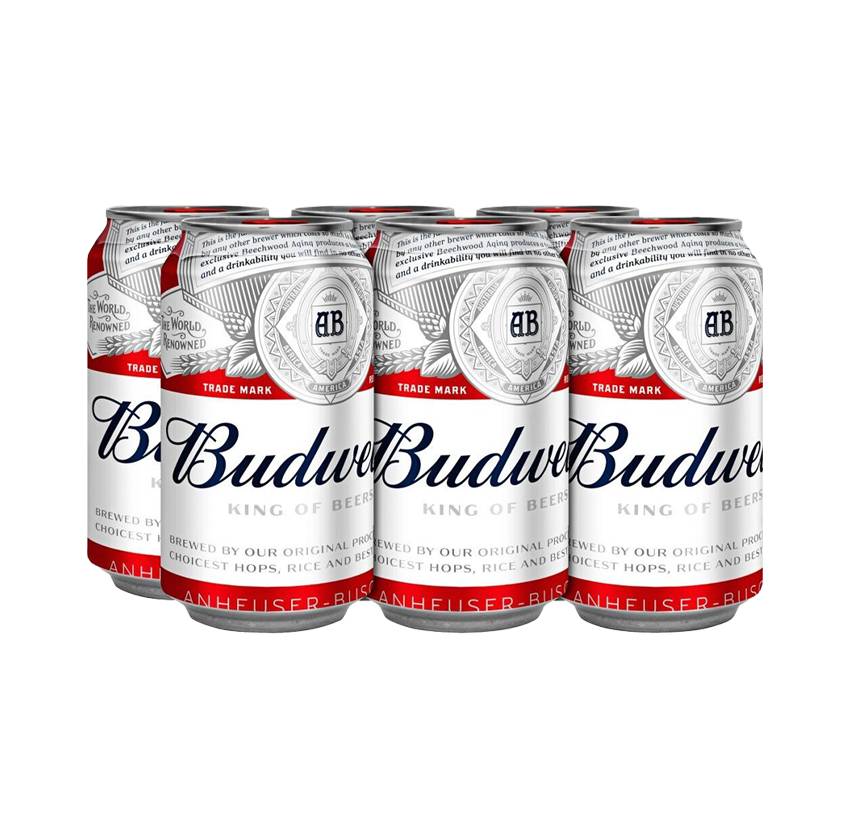 Budweiser  (6 Cans, 355ml)