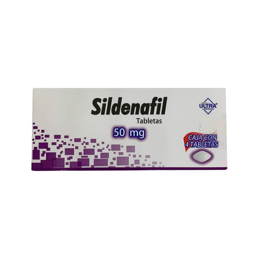 Ultra laboratorios sildenafil tabletas 50 mg (4 piezas)