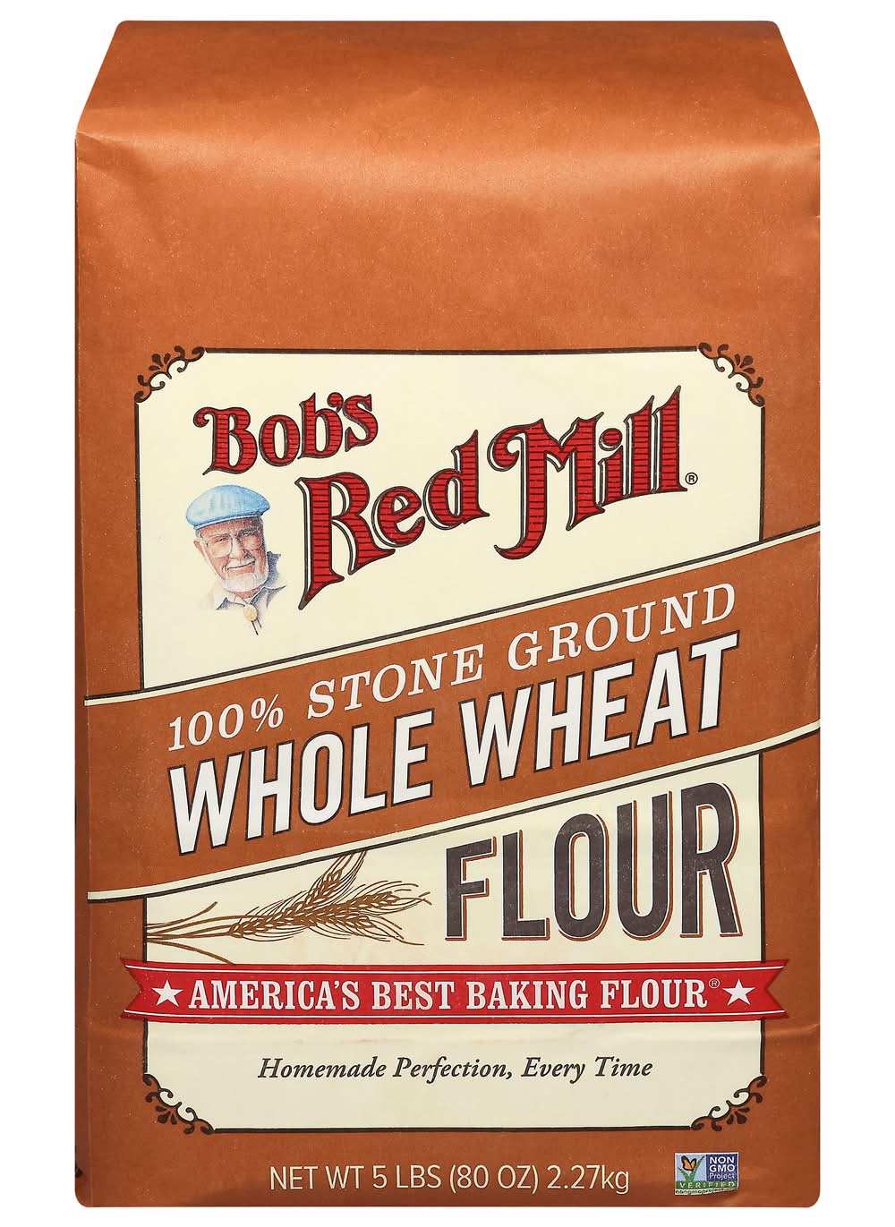 Bob's Red Mill 100% Strong Ground Whole Wheat Flour (5 lbs)