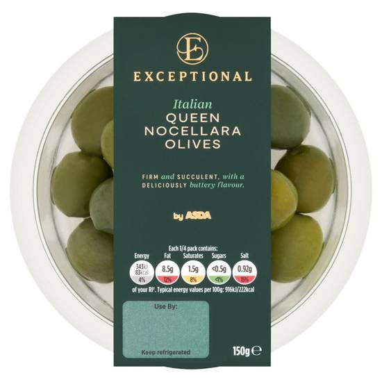 Asda Exceptional Italian Queen Nocellara Olives 150g