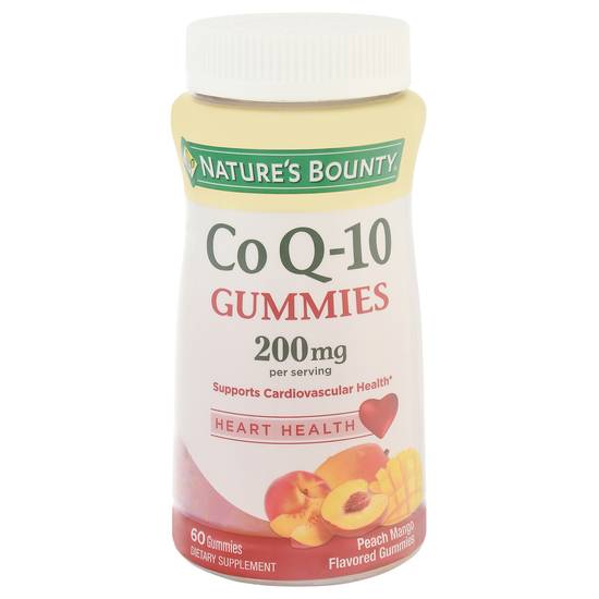 Nature's Bounty Co Q-10 Peach Mango Flavored Gummies (60 ct)