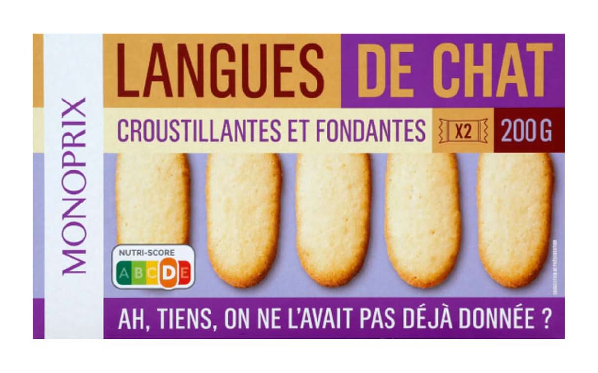 Monoprix - Langues de chat croustillantes et fondantes (12)
