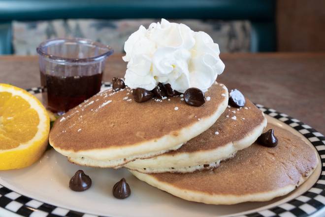 Cubs Chocolate Chip Pancakes