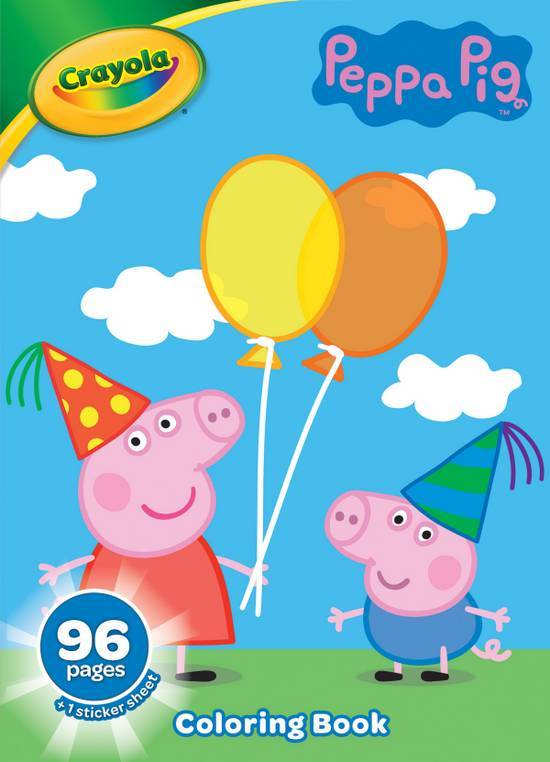 Crayola Peppa Pig Coloring Book With Stickers