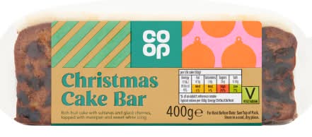 Co-op Christmas Cake Bar (400g)
