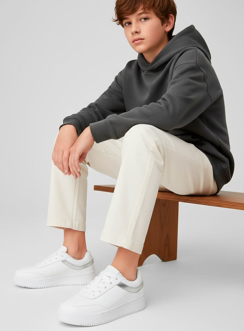 Melt Zapatilla Urbana Casual Plataforma Niña plata 35