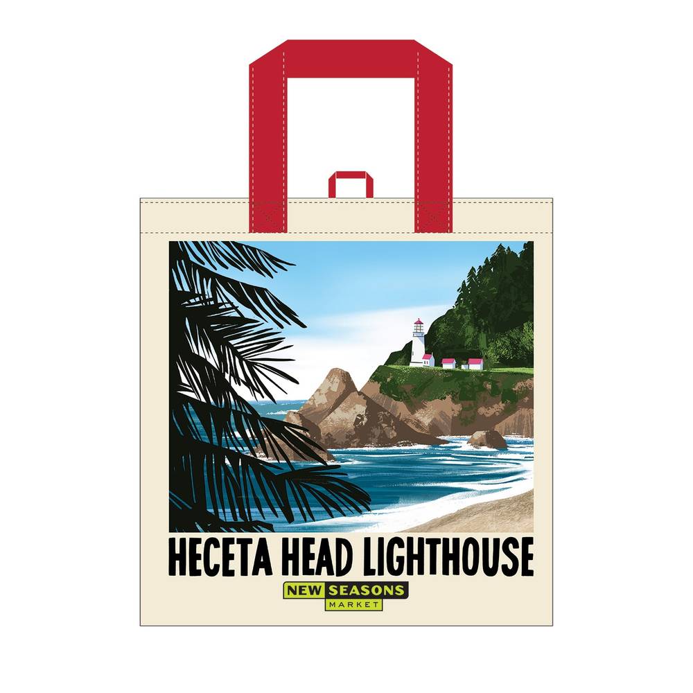 New Seasons Market Heceta Head Lighthouse Tote Bag