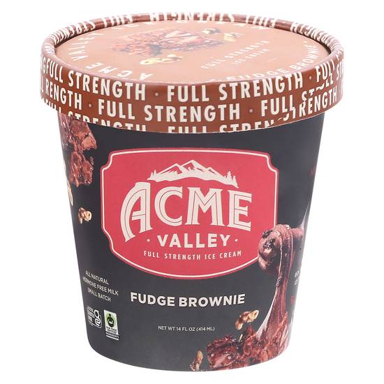 Acme Valley Fudge Brownie Ice Cream (14 fl oz)