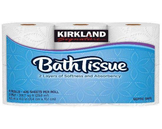 Kirkland Signature, 2-Ply Bath Tissue 6 Rolls