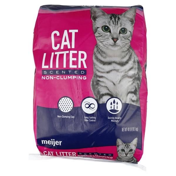 Meijer Non-Clumping Cat Litter, Scented (40 lbs)
