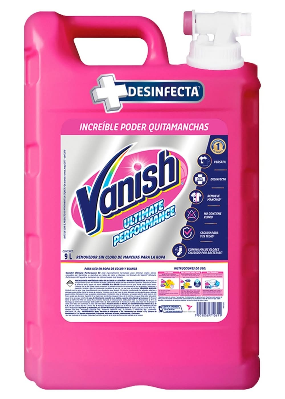 Vanish · Ultimate performance removedor líquido de manchas para ropa (9 L)