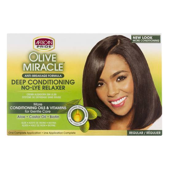African Pride Deep Conditioning No-Lye Relaxer Kit