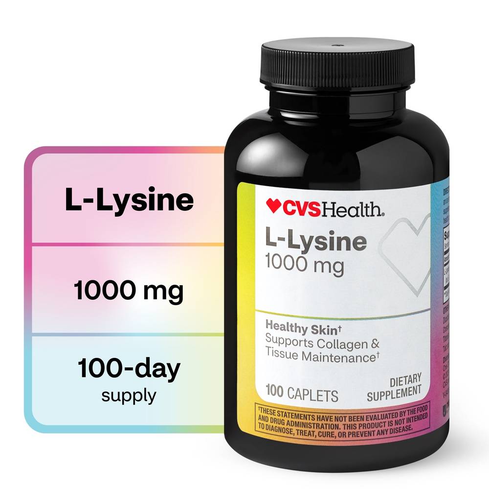 Cvs Health L-Lysine Caplets, 100 Ct