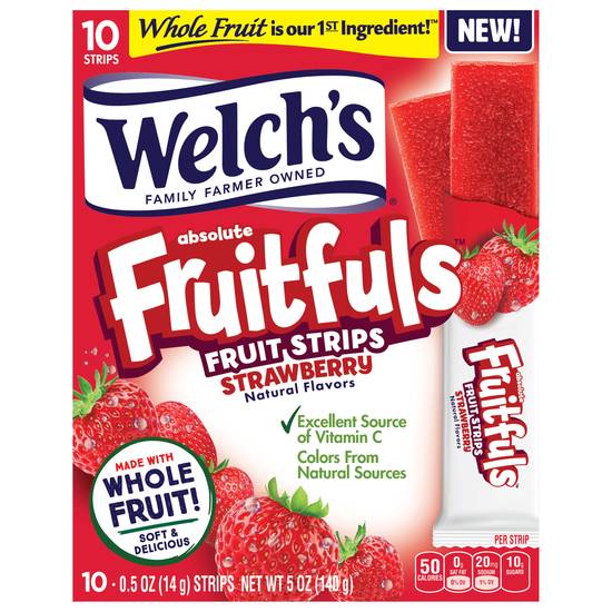 Welch's Fruitfuls Fruit Strips (10 ct) (strawberry)