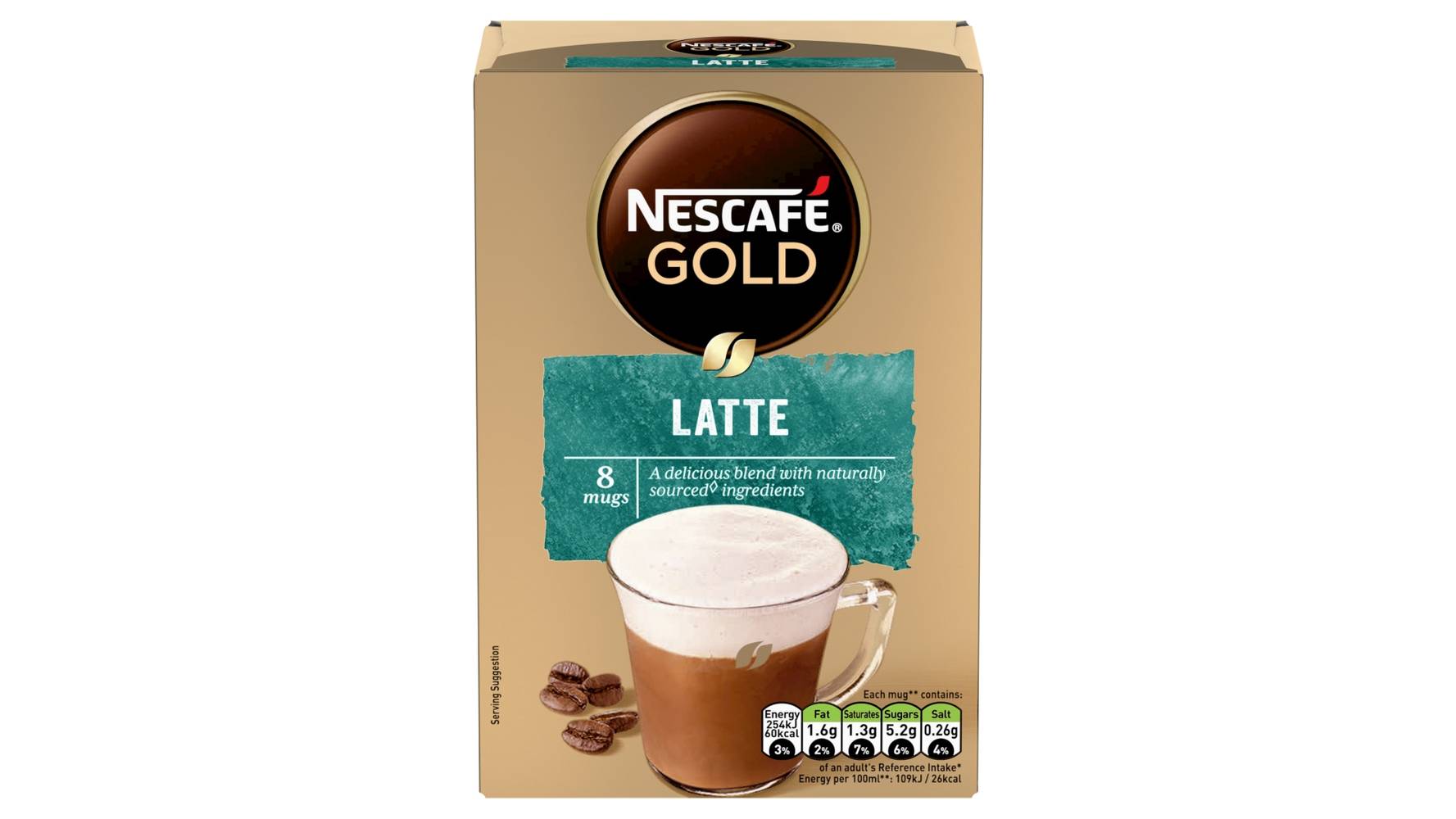 Nescafe Latte 8 x 18g (144g)