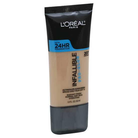 L'oréal Infallible Pro-Glow Foundation (sand beige 207)