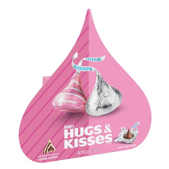 Order HERSHEY'S HUGS & KISSES Assorted Milk Chocolate and White Creme Candy,Valentine's Day, 6.5 oz food online from CVS store, Providence County on bringmethat.com