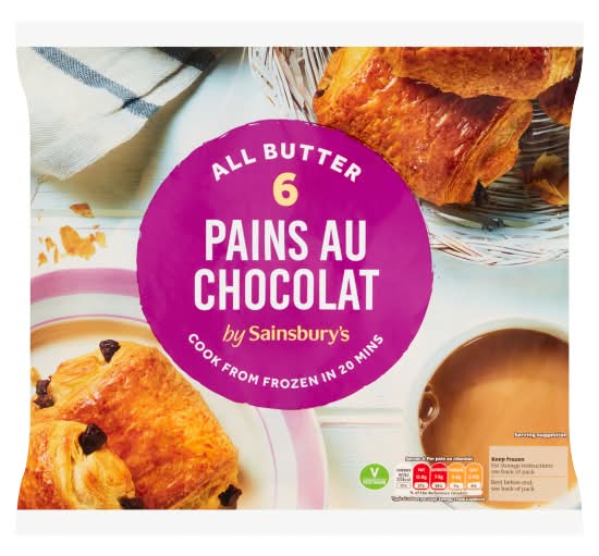 Sainsbury's All Butter Pains Au Chocolat (6 pack)