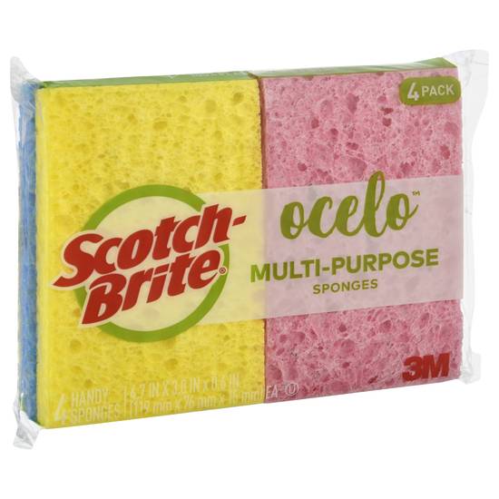 Scotch Brite Ocelo Multi-Purpose Sponges (4 ct)