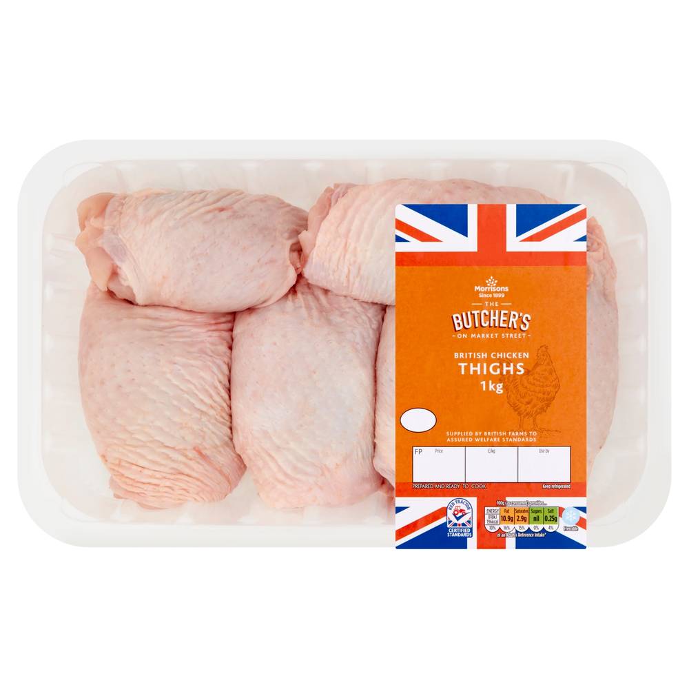 Morrisons The Butcher's on Market Street British Chicken Thighs (1kg)