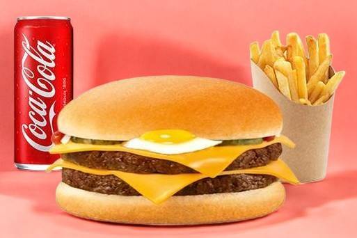 🍔Menu Double Cheese oeuf🍔