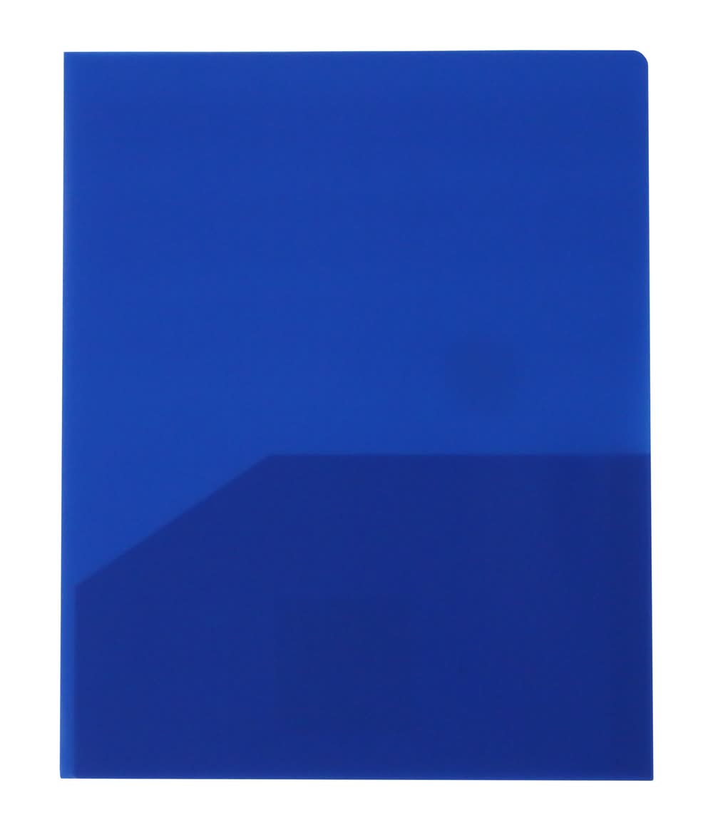 2-Pocket Poly Folder Blue