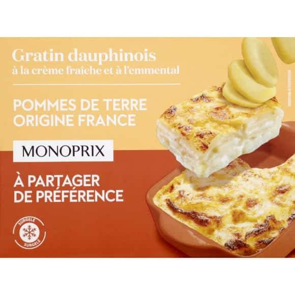 Monoprix Gratin Dauphinois, Surgelés La Boite De 450G