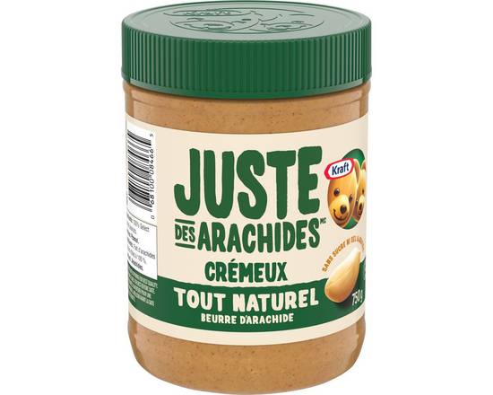 Kraft · Beurre d’arachide tout naturel Juste des arachides crémeux - Only peanuts all natural smooth peanut butter (750 g)