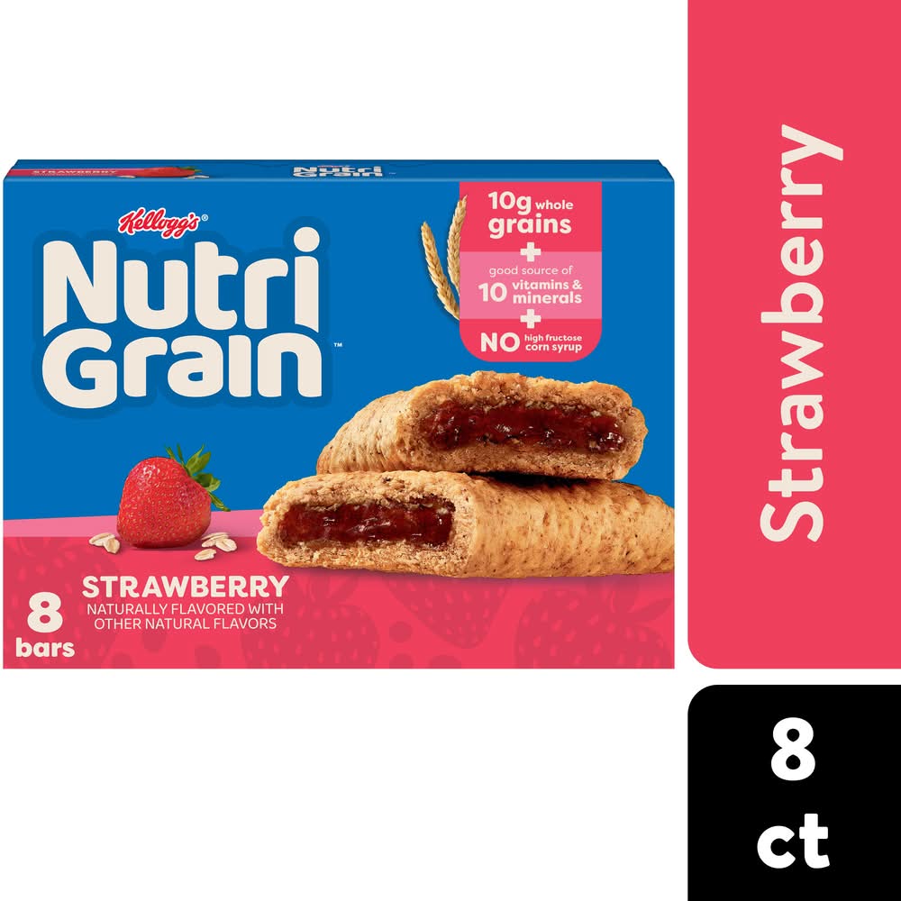 Nutri-Grain Soft Baked Breakfast Bars, Strawberry (8 x 1.3 oz)
