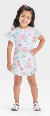 Toddler Girls' 2pc Disney Ariel The Little Mermaid Top & Skort Set - White 3T