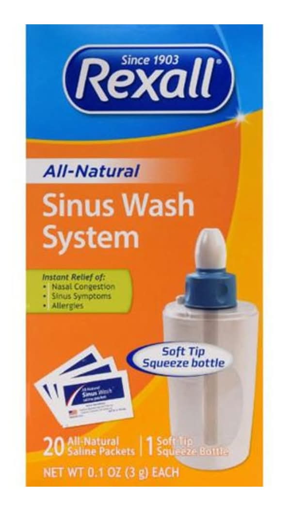 Rexall All-Natural Sinus Wash System (20 pack)