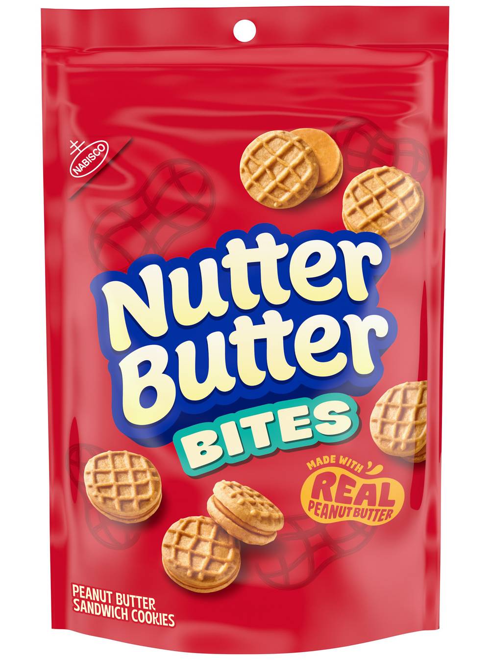 Nutter Butter Nabisco Bites Sandwich Cookies, Peanut Butter (8 oz)