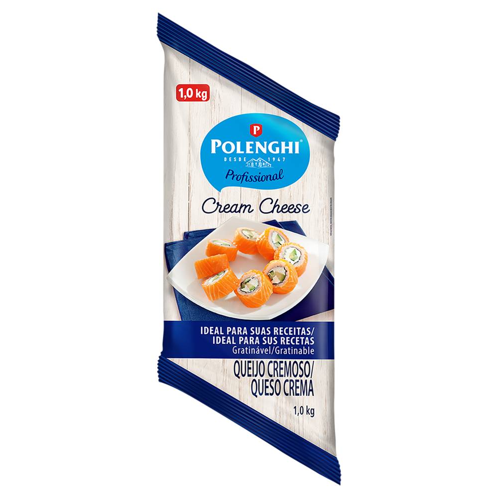 Polenghi cream cheese cremoso profissional bisnaga (1 kg)