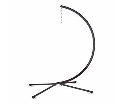 Black Crescent Hanging Chair Stand