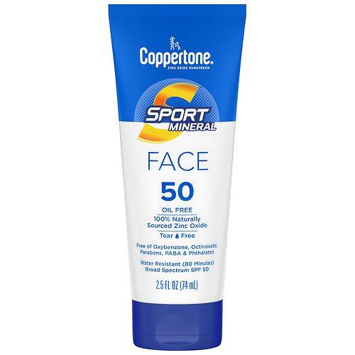 Coppertone Sport Mineral Face Sunscreen Lotion SPF 50 - 2.5 fl oz