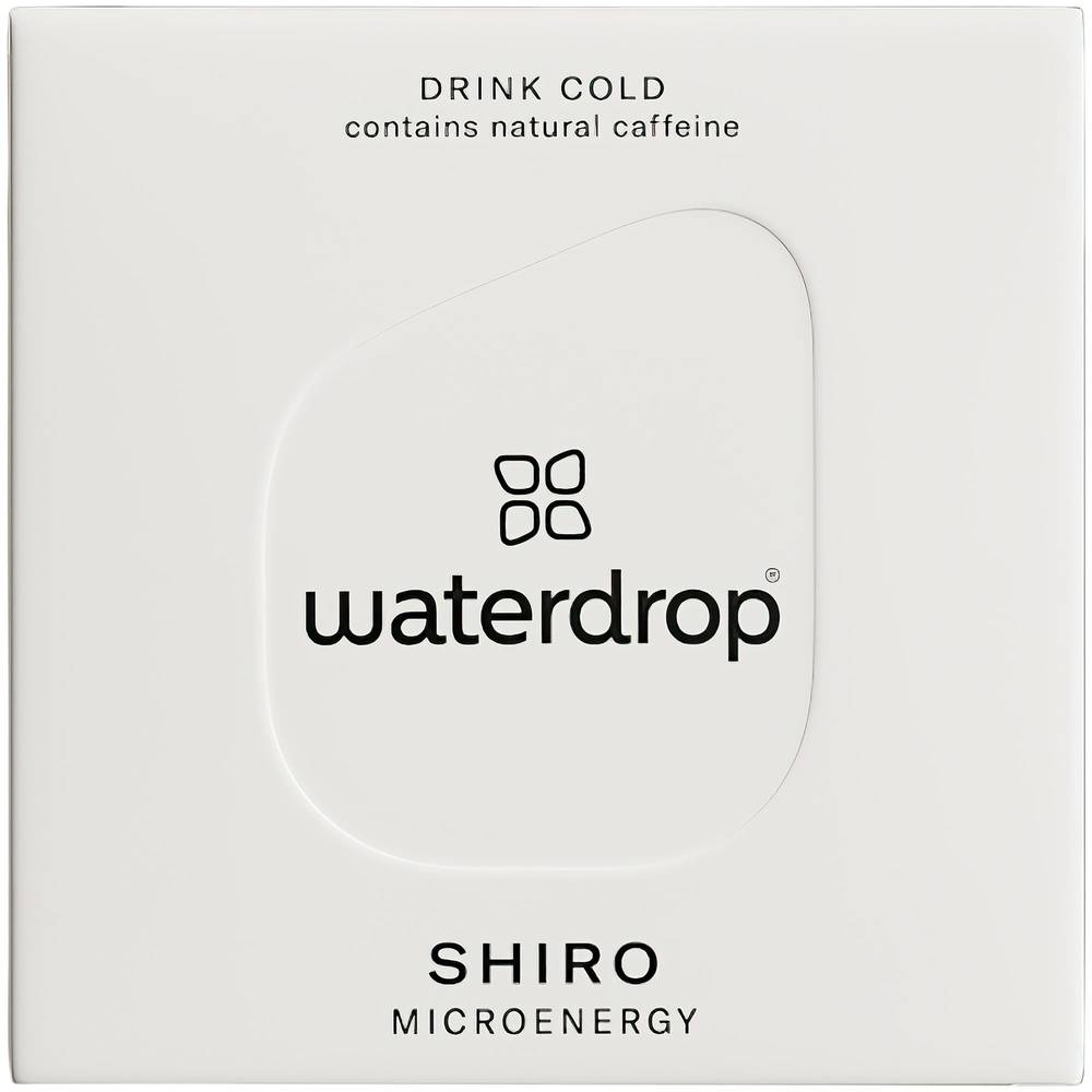 Waterdrop Shiro Microenergy With Natural Caffeine & Niacin - Cherry & Lime Blossom, Ginseng (12 Servings)