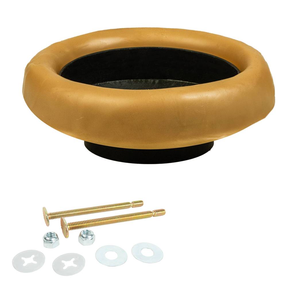 RELIABILT Reinforced 4.9-in Brown Wax Toilet Wax Ring with Bolts | 8096