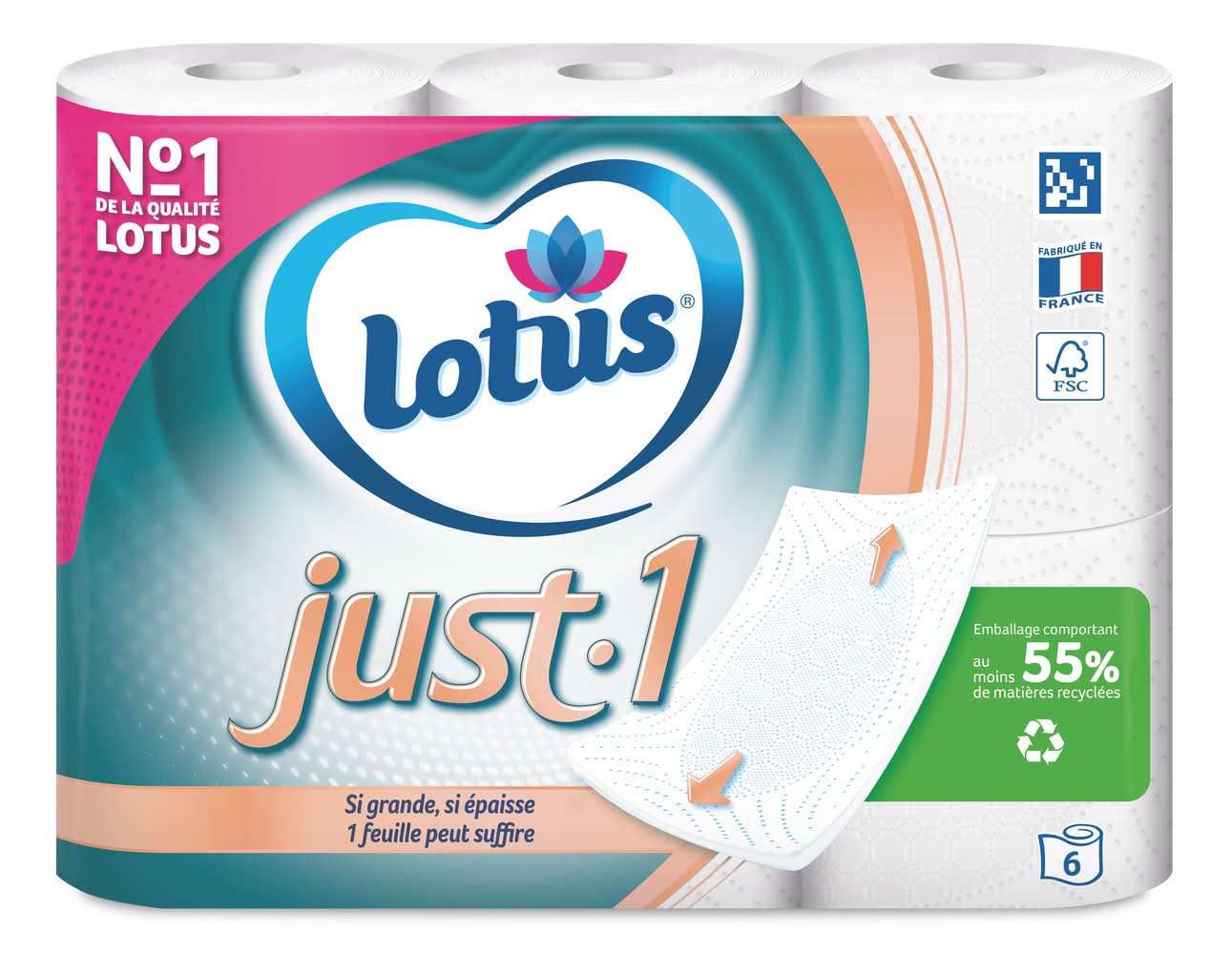 Lotus - Just 1 papier toilette ultra doux 5 épaisseurs (6)