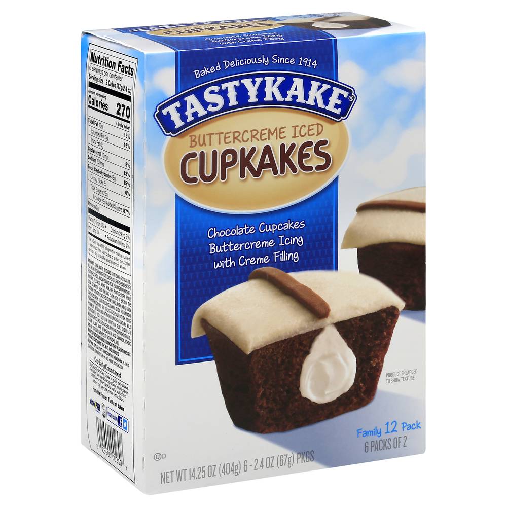 Tastykake Buttercreme Iced Cupkakes (14.3 oz)