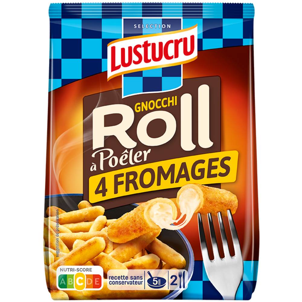 Lustucru Sélection - Pâtes fraîches roll à poêler, fromage (280g)