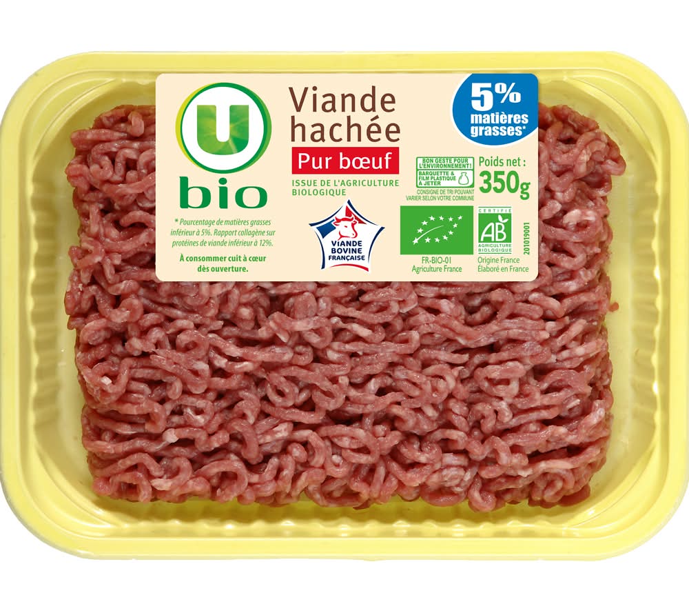 U Bio - Viande haché pur bœuf (350g)