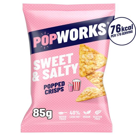 SAVE £0.85 Popworks Sweet & Salty Sharing Popped Crisps 85g