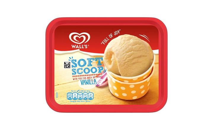 Wall's Vanilla Soft Scoop Ice Cream 1.8 litre (378231)